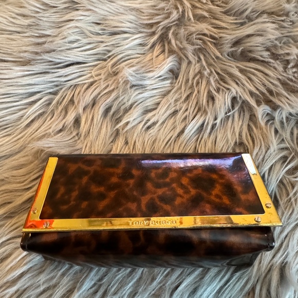 EUC Tory Burch Tortoise Gold Shell Eyeglass Sunglasses Case OS - Picture 2 of 6